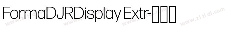 FormaDJRDisplay Extr字体转换